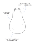LAST CHANCE: DockATot Sleep Bag - Burnt Ochre / Geranium