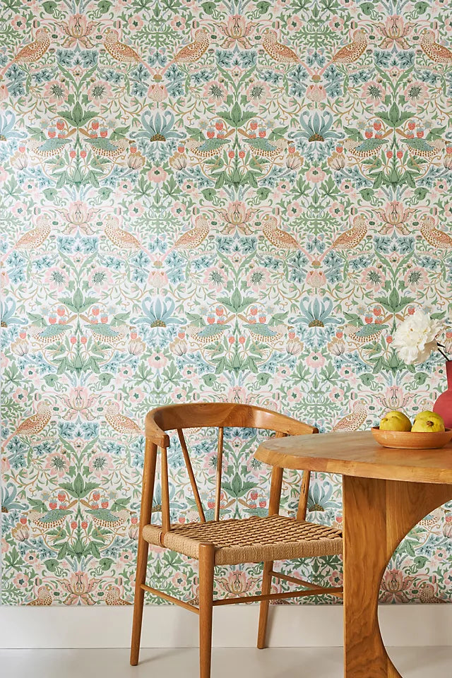 Morris & Co. - Simply Strawberry Thief Wallpaper – DockATot