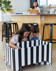 THE OUTLET: Kind Essential Bassinet - Black & White Stripe